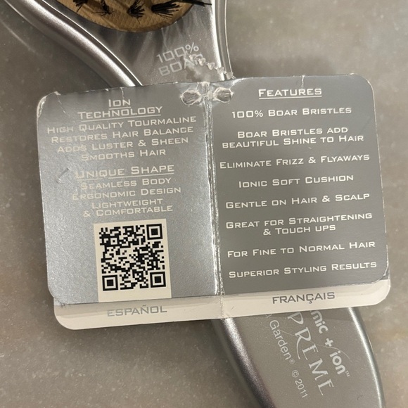 Olivia Garden Ceramic + Ion Hair Supreme Boar bristle brush - Picture 3 of 5